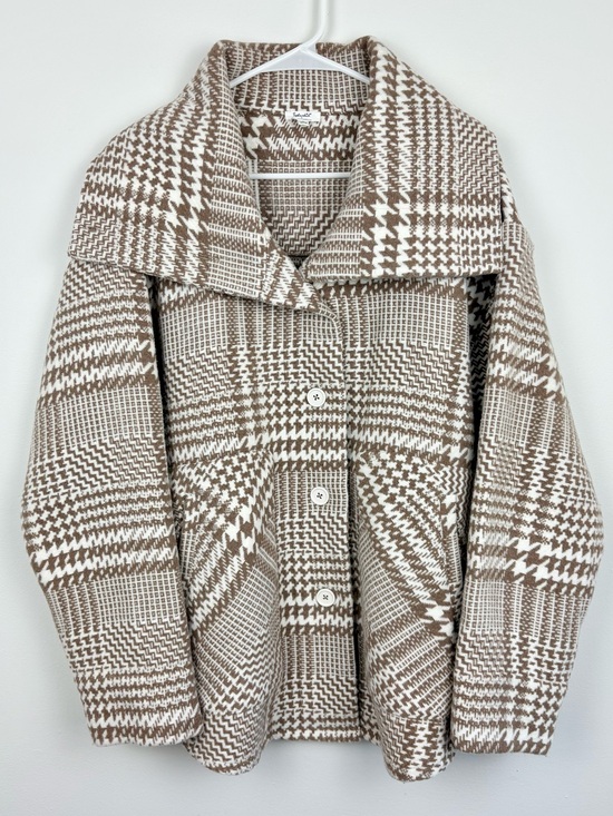 Splendid Jackets & Blazers - Splendid x @cellajaneblog Wool Plaid Jacket Toast Medium Sold Out Rare Like New